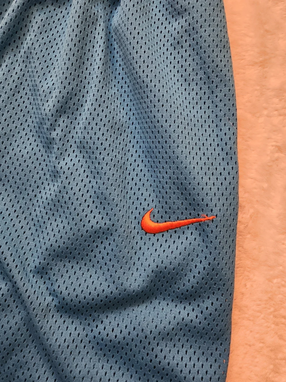 Nike Blue Mesh Athletic Shorts
